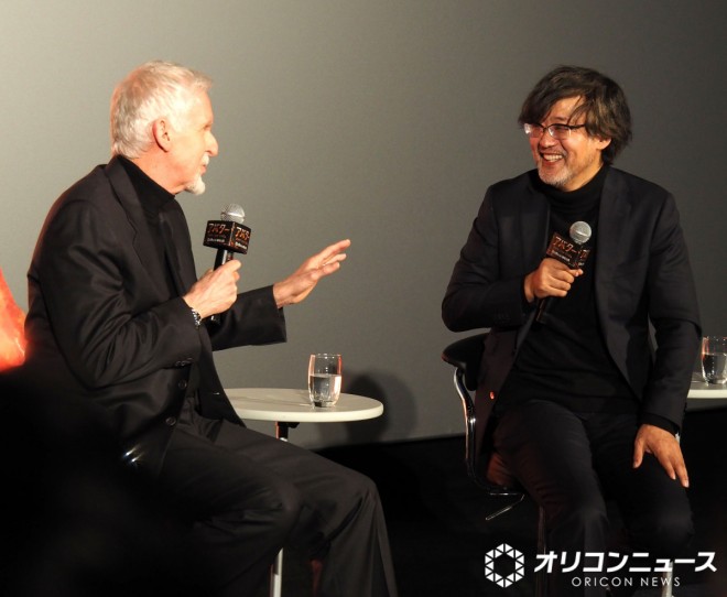 James Cameron and Takashi Yamazaki